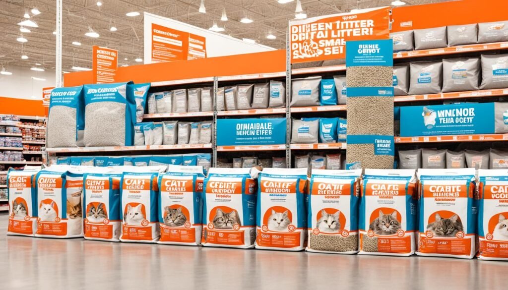 Home Depot cat litter options